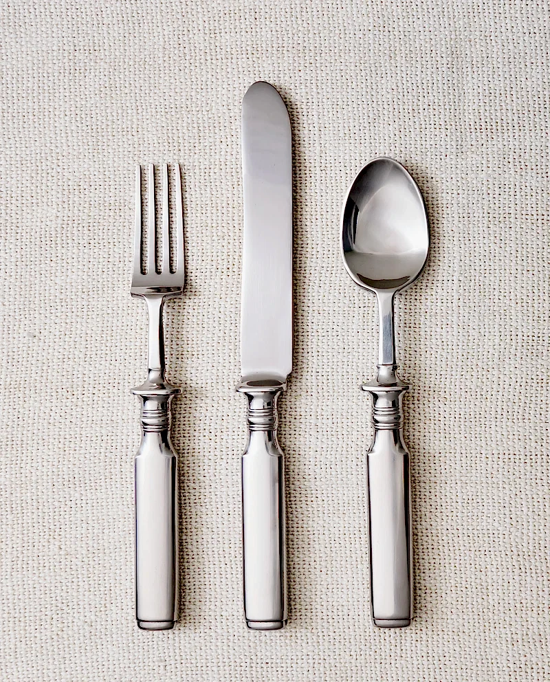 RW GUILD Bone Flatware Collection in Stainless Steel