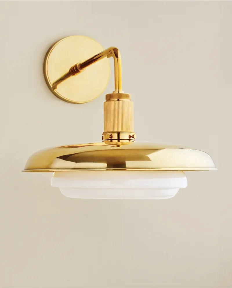 Oscar Fixed Sconce Glass Shade