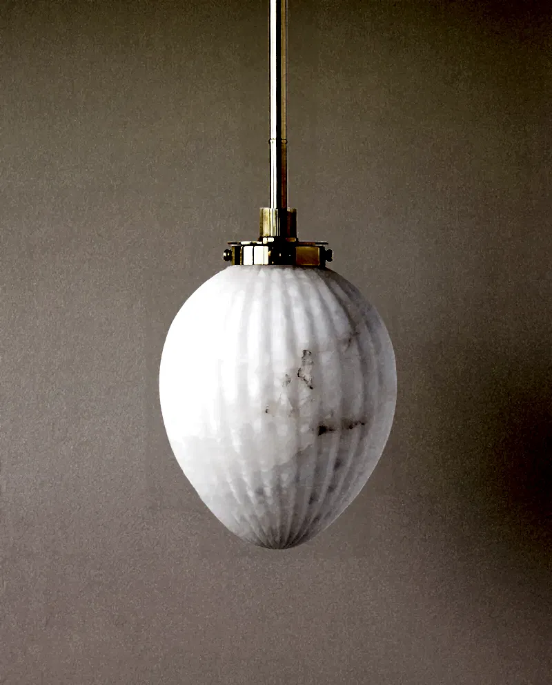 Petra Pendant Fluted Egg Shade