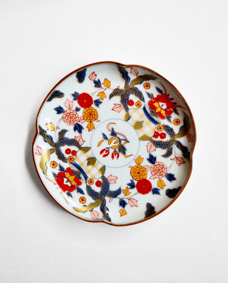Arita Nishiki Kinrande Dessert Plate