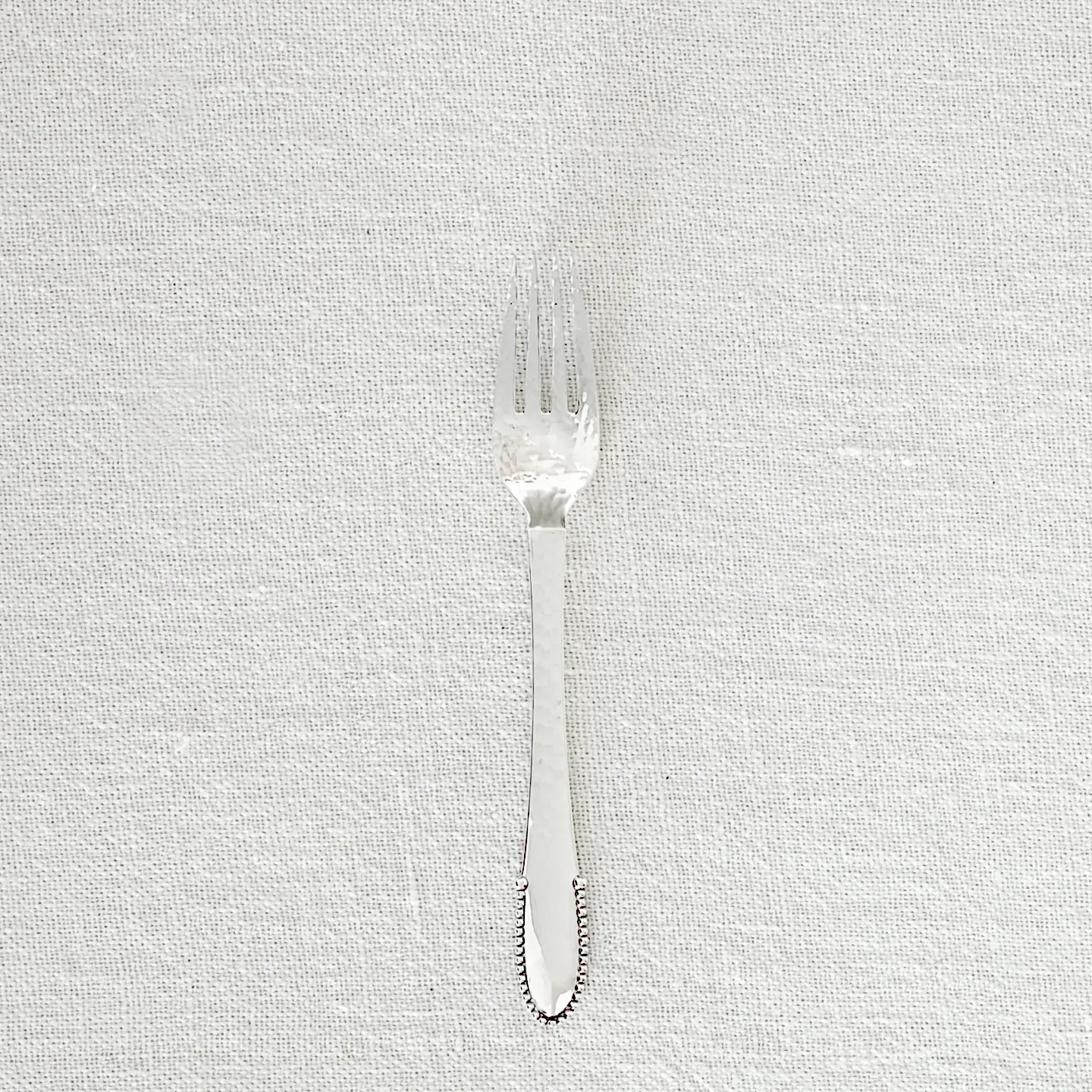 Georg Jensen Sterling Silver Flatware in Beaded