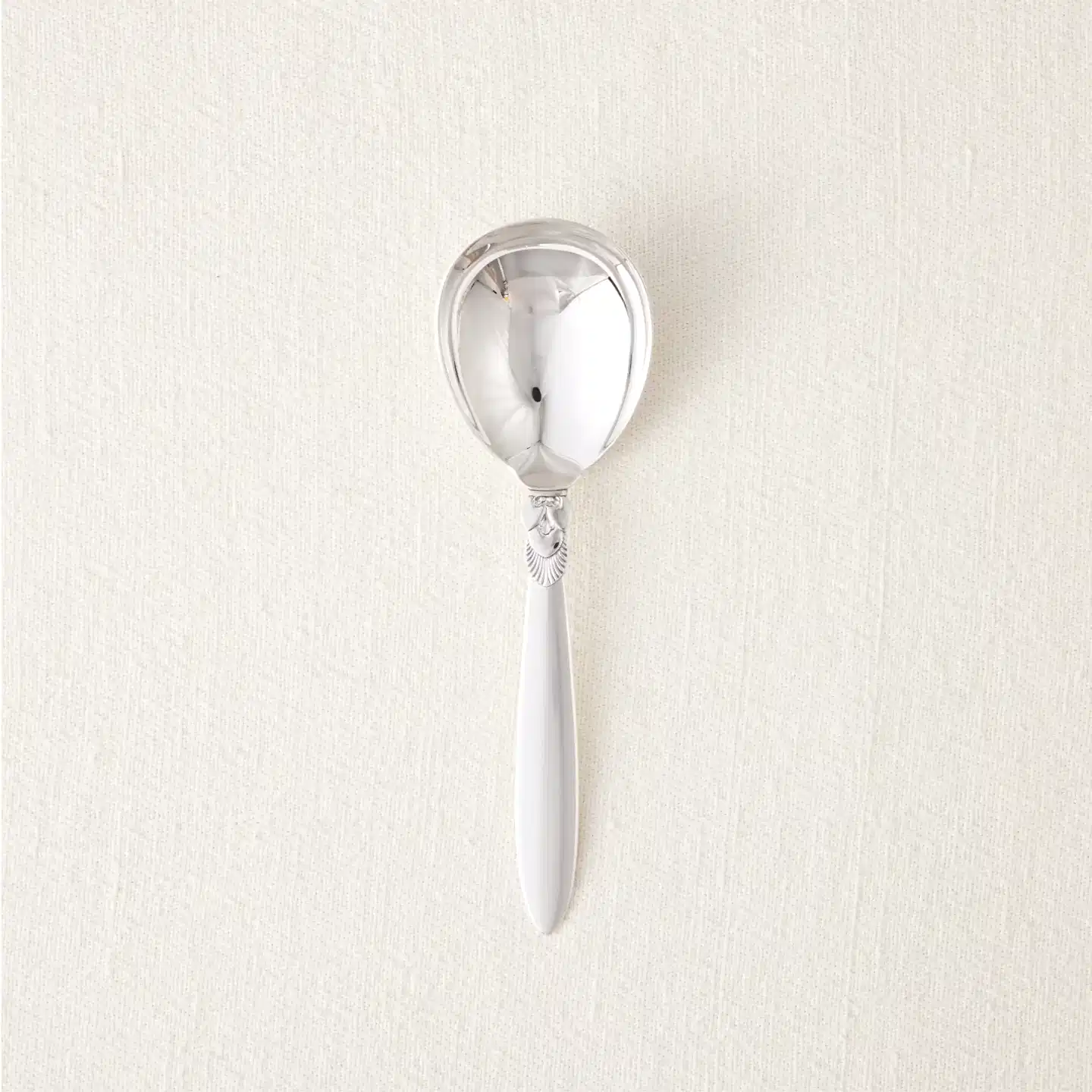 Georg Jensen Small Sterling Silver Serving Utensils in Cactus